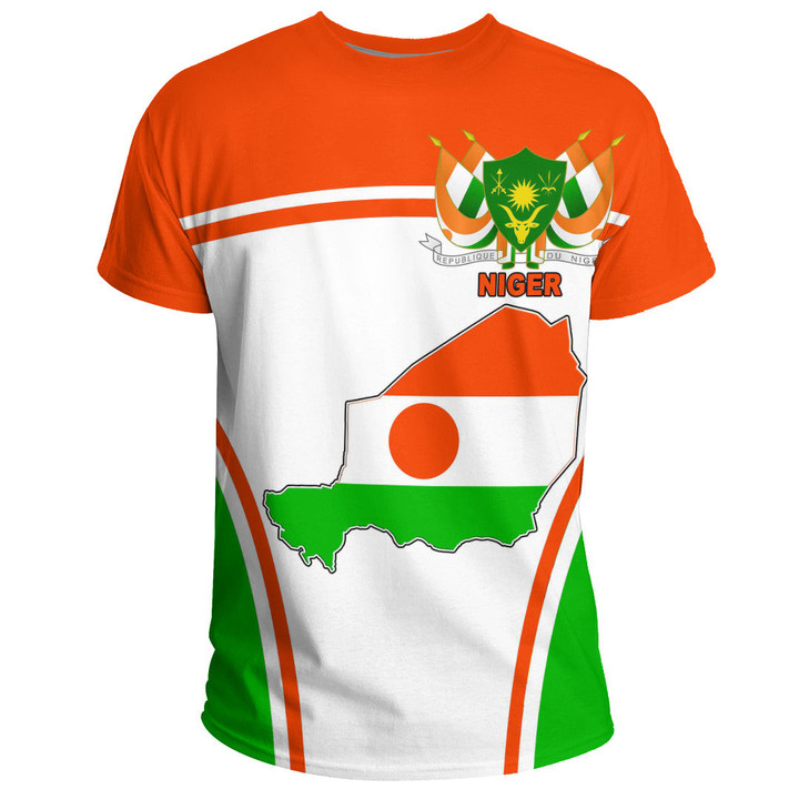 Africa Zone Clothing - Niger Active Flag T-Shirt A35