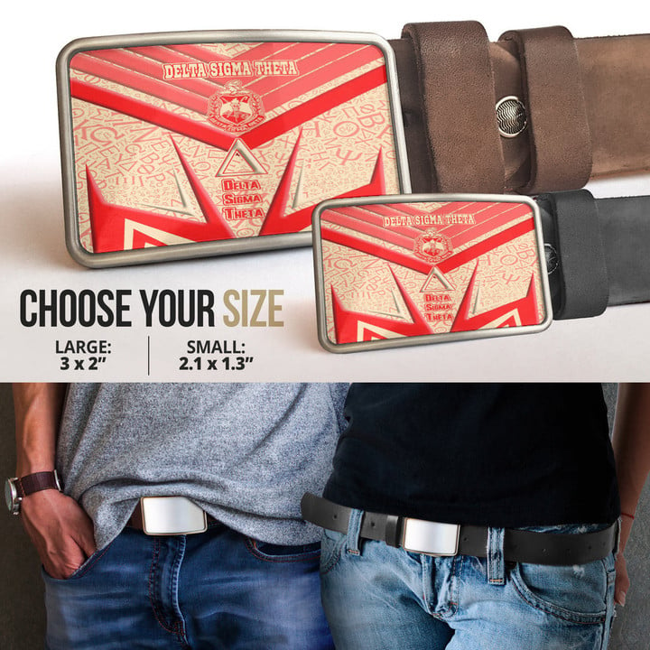 Africa Zone Belt Bucker - Delta Sigma Theta Sporty Style Belt Bucker | africazone.store
