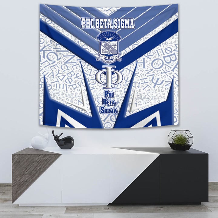 Africa Zone Tapestry - Phi Beta Sigma Sporty Style Tapestry | africazone.store
