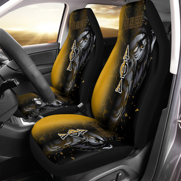 Africa Zone Car Seat Covers - Alpha Phi Alpha Gorilla Broken Style Car Seat Covers | africazone.store
