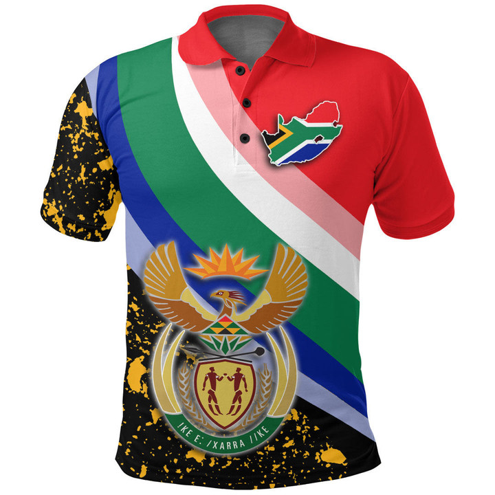 Africa Zone Clothing - South Africa . Special Flag Polo Shirt A35