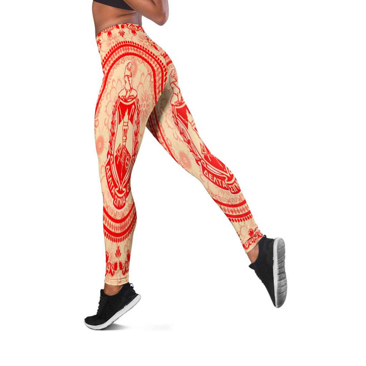 Africa Zone Clothing - Delta Sigma Theta Floral Pattern Legging A35