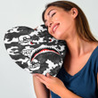 Africazone Heart Shaped Pillow - Groove Phi Groove Full Camo Shark Heart Shaped Pillow A7