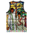 Africazone Clothing - Ethiopian Orthodox Flag Basketball Jersey A7 | Africazone