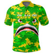 Africazone Clothing - Chi Eta Phi Full Camo Shark Polo Shirts A7 | Africazone