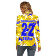Africazone Clothing - Sigma Gamma Rho Full Camo Shark Women's Stretchable Turtleneck Top A7 | Africazone
