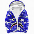 Africazone Clothing - Zeta Phi Beta Full Camo Shark Sherpa Hoodies A7 | Africazone