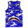 Africazone Clothing - Zeta Phi Beta Full Camo Shark Basketball Jersey A7 | Africazone
