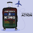 Africa Zone Luggage Covers - Phi Beta Sigma Nutrition Facts Juneteenth Luggage Covers A31