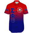 Sigma Phi Psi Gradient Short Sleeve Shirt A31 | Africazone.store