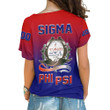 Sigma Phi Psi Gradient One Shoulder Shirt A31 | Africazone.store