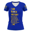 Sigma Gamma Rho Black History V-neck T-shirt A31 | Africazone.store