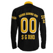 Africazone Clothing - Sigma Gamma Rho Black History Long Sleeve Button Shirt A7 | Africazone