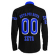 Africazone Clothing - Zeta Phi Beta Black History Long Sleeve Button Shirt A7 | Africazone