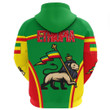 Africa Zone Clothing - Ethiopia Lion Active Flag Hoodie A35