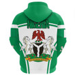 Africa Zone Clothing - Nigeria Active Flag Hoodie A35