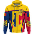 Africa Zone Clothing - Chad Active Flag Zip Hoodie A35