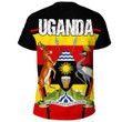 Africa Zone Clothing - Uganda Active Flag T-Shirt A35