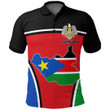 Africa Zone Clothing - South Sudan Active Flag Polo Shirt A35