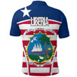 Africa Zone Clothing - Liberia Active Flag Polo Shirt A35