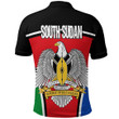 Africa Zone Clothing - South Sudan Active Flag Polo Shirt A35