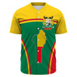 Africa Zone Clothing - Benin Active Flag Baseball Jersey A35