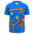 Africa Zone Clothing - Democratic Republic of the Congo Active Flag Baseball Jersey A35
