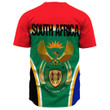 Africa Zone Clothing - South Africa Active Flag Baseball Jersey A35