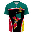Africa Zone Clothing - Mozambique Active Flag Baseball Jersey A35