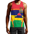 Africa Zone Clothing - Mauritius Active Flag Men Tank Top A35