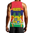 Africa Zone Clothing - Mauritius Active Flag Men Tank Top A35