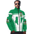 Africa Zone Clothing - Nigeria Active Flag Padded Jacket A35
