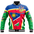 Africa Zone Clothing - Namibia Active Flag Baseball Jacket A35