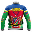 Africa Zone Clothing - Namibia Active Flag Baseball Jacket A35