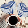 Africa Zone Coasters (Sets of 6) - Phi Beta Sigma Sporty Style Coasters A35