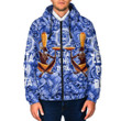 Africa Zone Clothing - Zeta Phi Beta Style Painting and Pattern Africa Hooded Padded Jacket A35 | Africa Zone