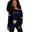 Africa Zone Sweater - Sigma Gamma Rho Dashiki Off Shoulder - Alva Style J8