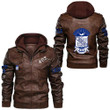 (Custom) Africazone Clothing - Phi Beta Sigma Leather Jacket A35