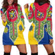 Africa Zone Clothing - Central African Dashiki Hoodie Dress A35