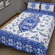 Africa Zone Quilt Bed Set - Zeta Phi Beta Christmas Quilt Bed Set A35