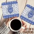 Africa Zone Coasters (Sets of 6) - Zeta Phi Beta Christmas Coasters A35