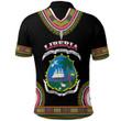 Africa Zone Clothing - Liberia Dashiki Polo Shirts A95