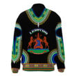 Africa Zone Clothing - Lesotho Dashiki Thicken Stand-Collar Jacket A95