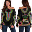 Africa Zone Clothing - Mauritius Dashiki Off Shoulder Sweaters A95