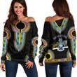 Africa Zone Clothing - Eswatini Dashiki Off Shoulder Sweaters A95