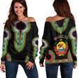 Africa Zone Clothing - Mozambique Dashiki Off Shoulder Sweaters A95