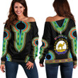 Africa Zone Clothing - Eritrea Dashiki Off Shoulder Sweaters A95