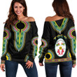Africa Zone Clothing - Togo Dashiki Off Shoulder Sweaters A95
