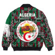 Africa Zone Clothing - Algeria Bomber Jacket Kente Pattern A94