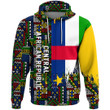 Africa Zone Clothing - Central African Republic Kenter Pattern Hoodie A94